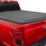 Tonneau Cover on a red truck