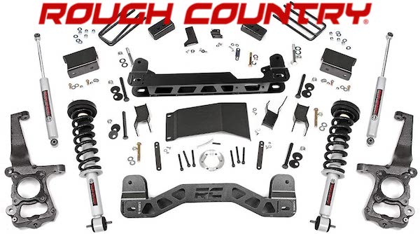 rough country lift kit 4 inch logo