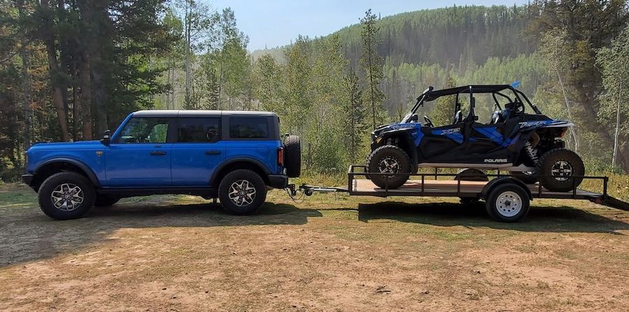 bronco towing  a rzr