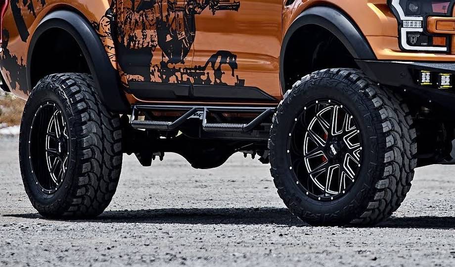 Ford ranger tire close up