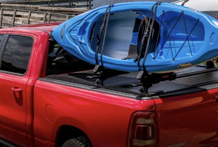 kayak mount over cover on truck