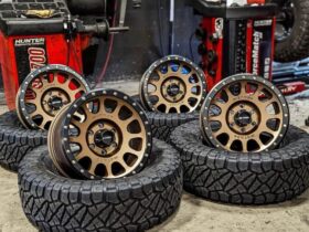 wheel in tire shop for f150