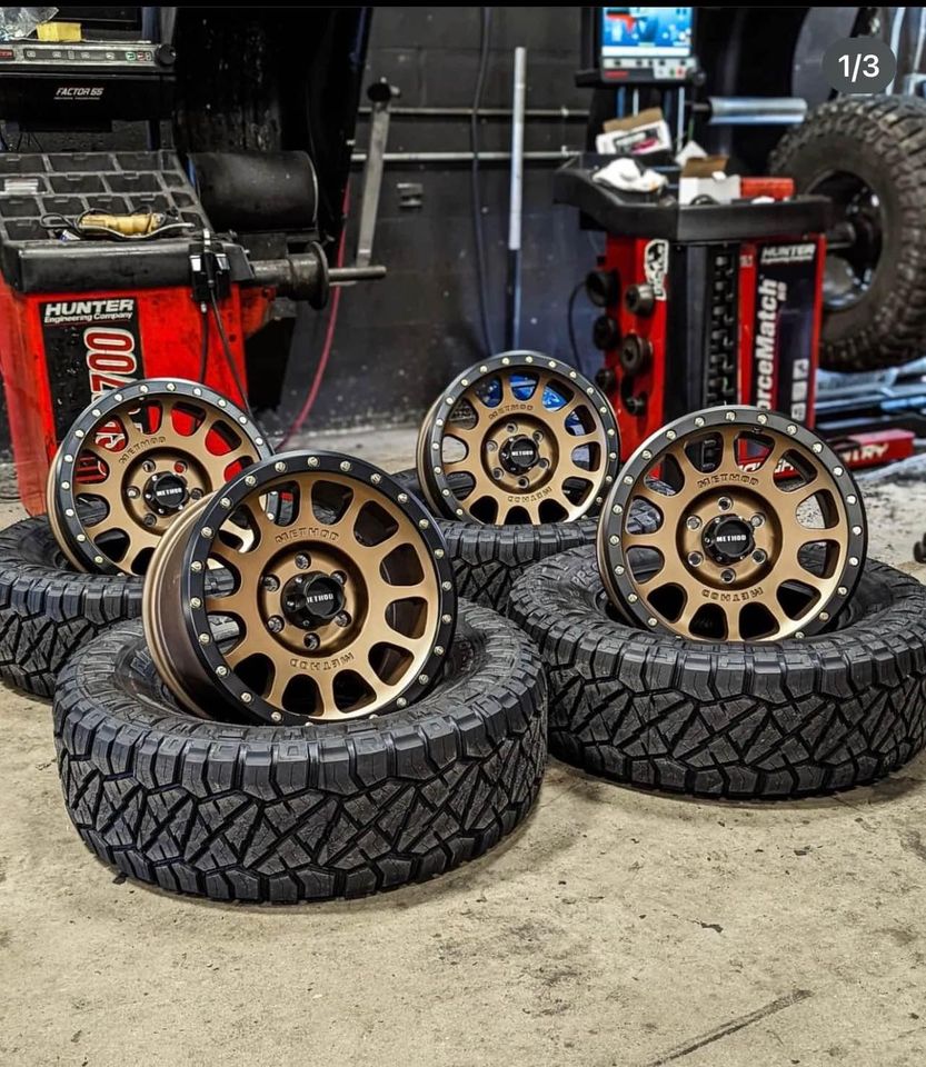 wheel in tire shop for f150